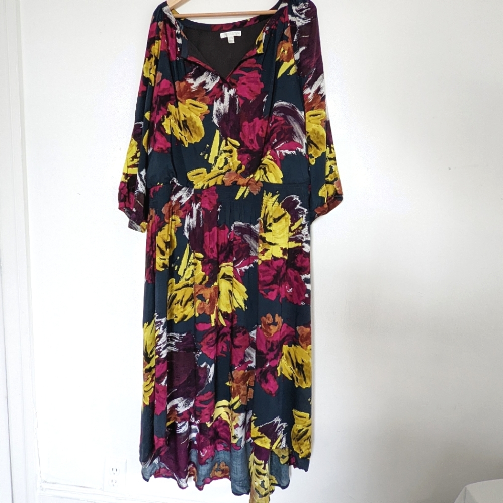 London Times Floral Dress 22W